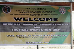 ISUFST-Dingle ROTC Unit undergoes Regional Annual Adminstrative and Tactical Inspection