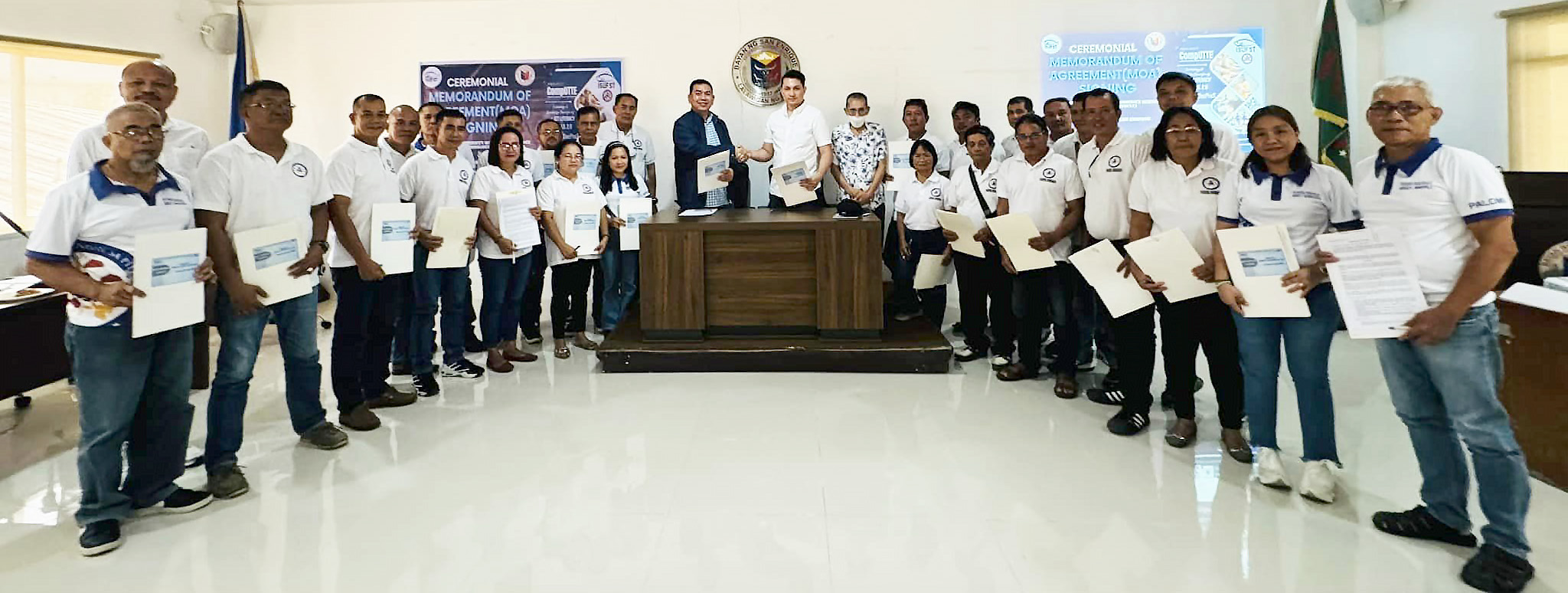 ISUFST and Municipality of San Enrique Liga ng mga Barangay stamp MOA for Technology Transfer Initiative