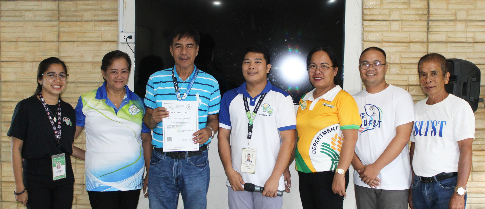 ISUFST-Dingle Agri-Ecotourism Farm in Bongloy is awarded Certificate of the Philippines Good Agricultural Practices (PhilGAP)