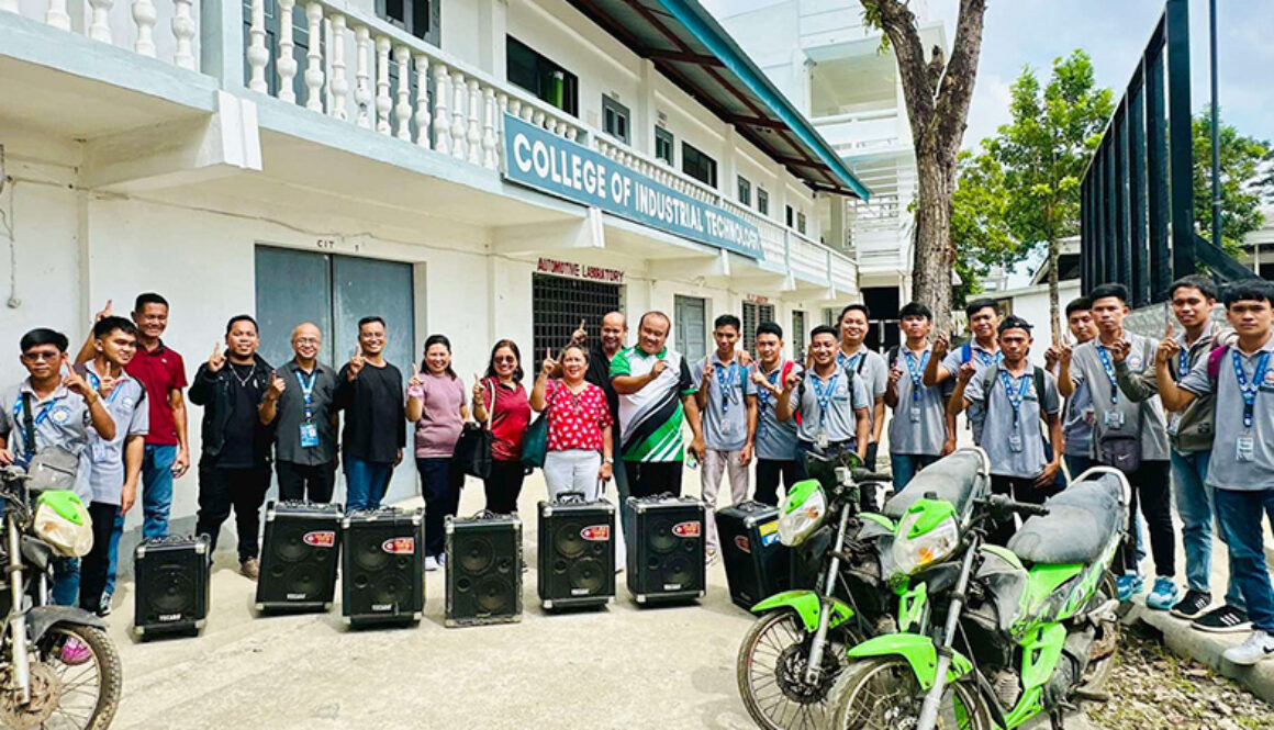 The Philippine Statistics Authority (PSA) Region VI donates motorcycles and sound equipment to ISUFST