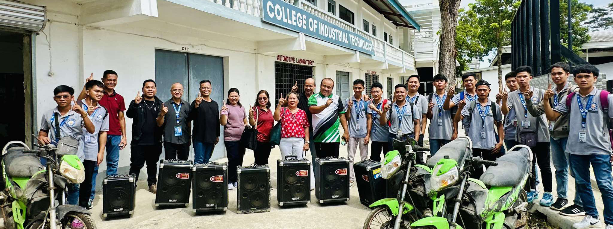 The Philippine Statistics Authority (PSA) Region VI donates motorcycles and sound equipment to ISUFST