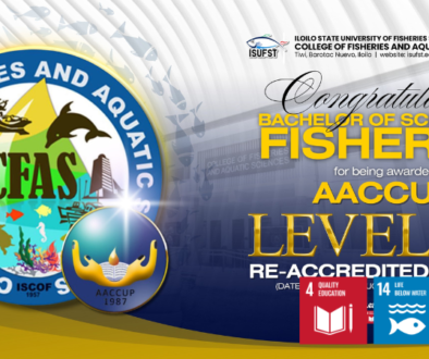 BS Fisheries Program Achieves AACCUP Level IV Re-Accreditation