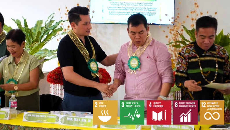 ISUFST and San Enrique Launch Three Quail Production, Vermicomposting, and Psychological First Aid Projects ISUFST and San Enrique Launch Three Quail Production, Vermicomposting, and Psychological First Aid Projects