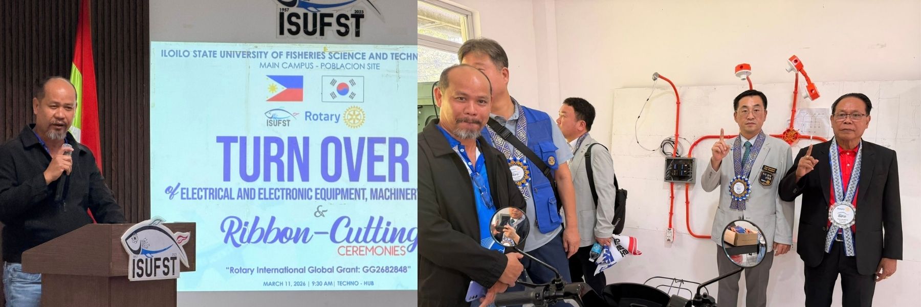Rotary PH–Korea Partnership Delivers ₱1.89M Training Equipment to ISUFST Rotary PH–Korea Partnership Delivers ₱1.89M Training Equipment to ISUFST
