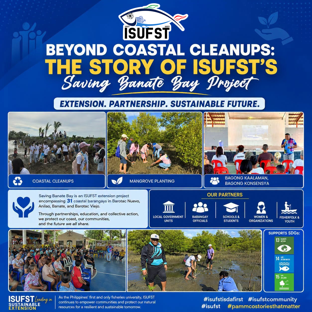 Beyond Coastal Cleanups: The Story of ISUFST’s Saving Banate Bay Project Beyond Coastal Cleanups: The Story of ISUFST’s Saving Banate Bay Project