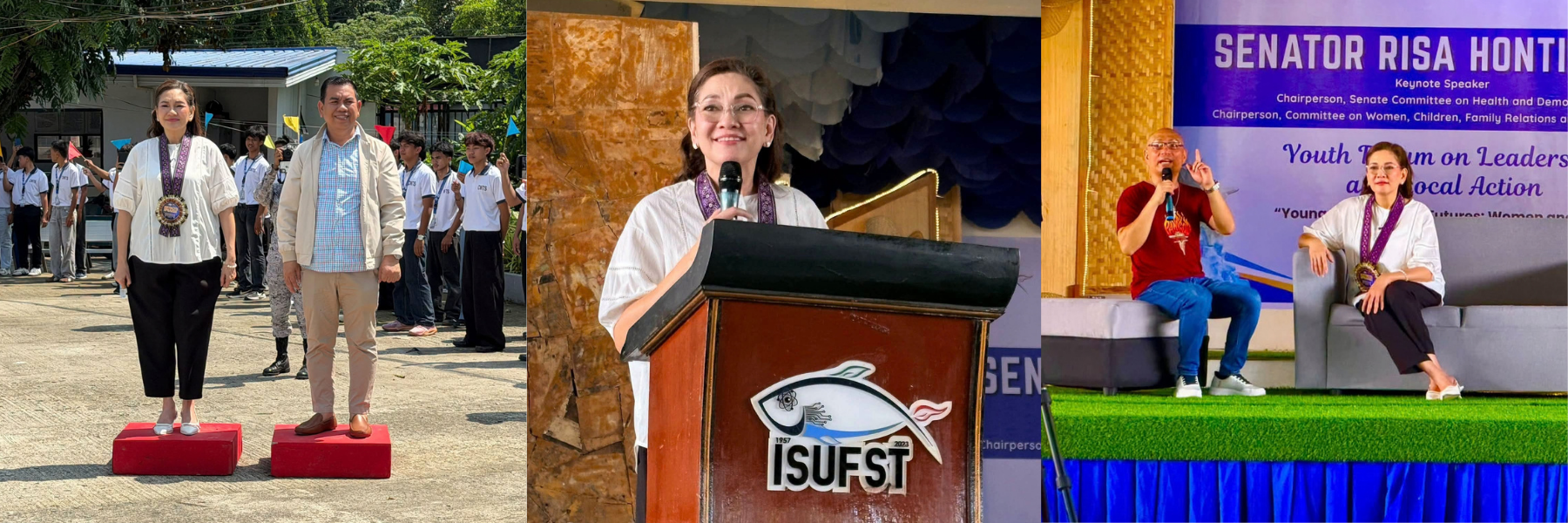 ISUFST Youth Forum on Leadership and Local Action with Senator Risa Hontiveros ISUFST Youth Forum on Leadership and Local Action with Senator Risa Hontiveros