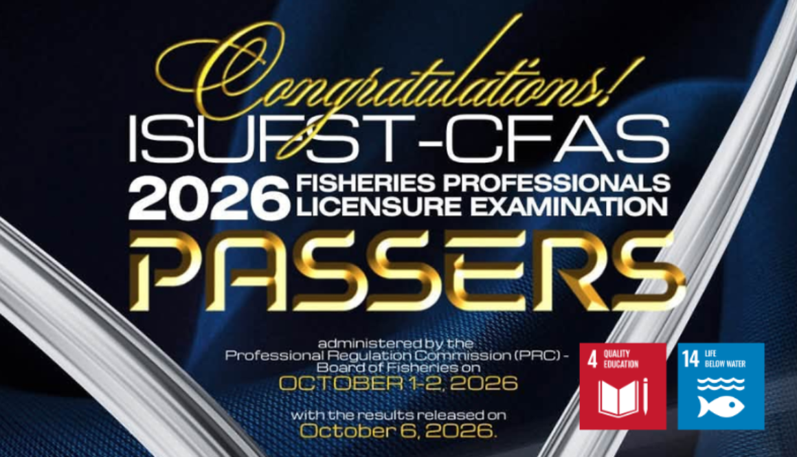 ISUFST-CFAS Shines in the 2026 FPLE: 3rd Top-Performing School Nationwide and Produces a Topnotcher